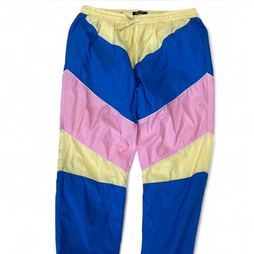 Pink Dolphin Blue Pink & Yellow Track Pants XL